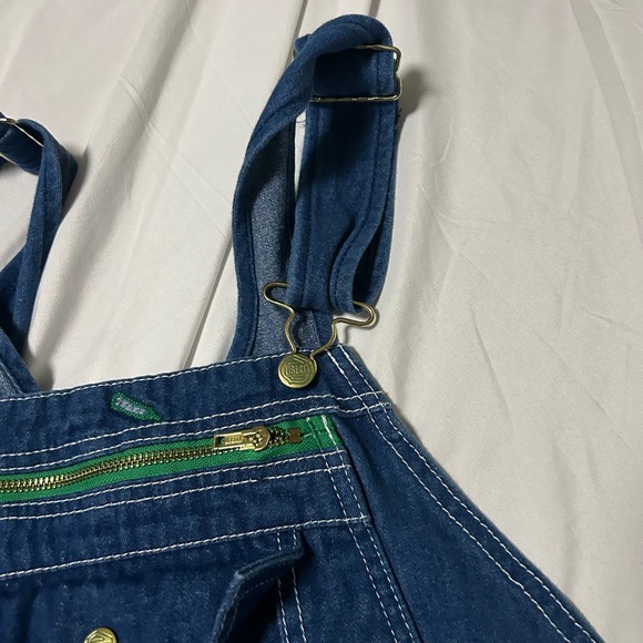 Liberty Bib Overalls Men’s 40x30 Blue Denim Baggy Workwear Carpenter Jeans - Picture 13 of 13